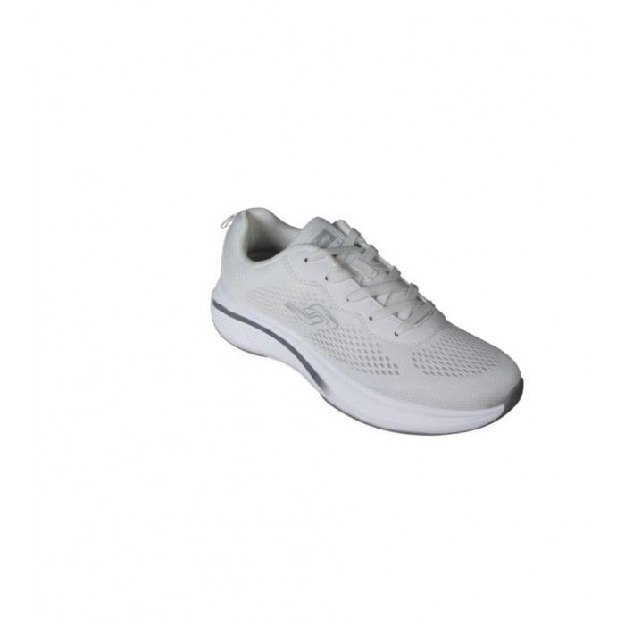 JUMP Kadın Beyaz Siyah Fileli Memory Taban Sneaker Spor Yürüyüş Ayakkabısı