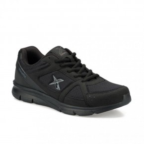 Kinetix Erkek Siyah Fileli Yazlık Büyük Numara 46-47-48 Numara Spor Yürüyüş Sneaker Ayakkabı