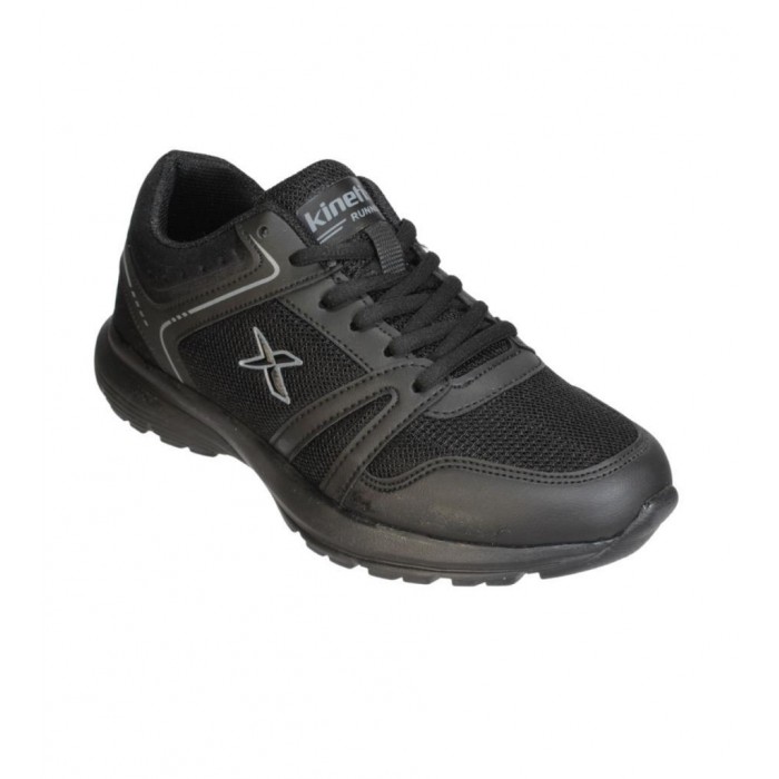 KİNETİX Siyah Fileli Bağcıklı Günlük Koşu Spor Ayakkabı