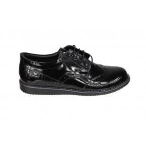 YAZKIŞ Erkek 36-39 Siyah Rugan Bağçıklı Klasik Ayakkabı