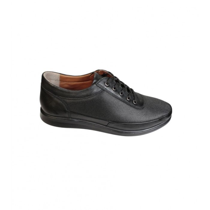 YAZKIŞ Erkek Hakik Deri Siyah Comfort Jel Tabanlı Günlük Ayakkabı