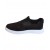 YAZKIŞ Erkek Hakiki Deri Siyah Nubuk Bağcıksız  Comfort Jel  BeyazTaban Günlük Ayakkabı