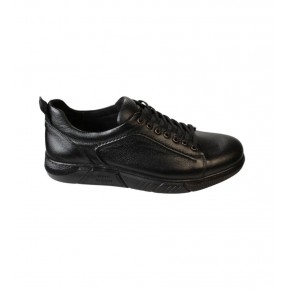 YAZKIŞ Erkek Siyah Cilt Hakiki Deri Soğuya ve Kışa Dayanıklı Ayakkabı