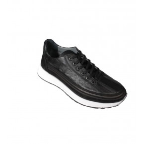 YAZKIŞ Erkek siyah Lacivert Taba Cilt Hakiki Deri Beyaz Taban Casual Ayakkabı