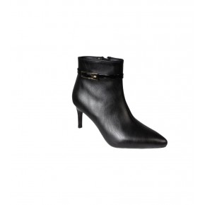 YAZKIŞ Kadın Siyah Cilt 7cm İnce Topuk Sivri Burun Fashıon  Bot