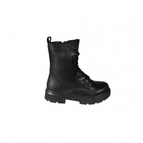 YAZKIŞ Kadın Siyah  Cilt Yandan Fermuarlı 15cm Bilek Boyu 4cm Kalın Taban Termo Taban Postal Bot