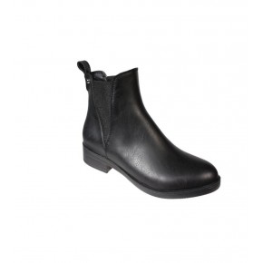 YAZKIŞ Kadın Siyah Cilt Yanları Lastikli 3cm Topuk Termo Bot