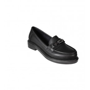 Yazkış Kadın Siyah Makosen Tokalı Poli Taban Ayakkabı