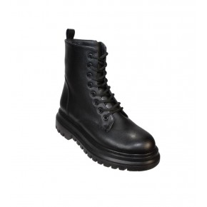 YAZKIŞ Kadın Siyah Ten Cilt Bilek Boyu 16cm Kalın termo Taban Soğuya Dayanıklı Postal Bot